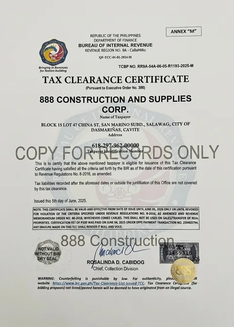 Tax Clearance