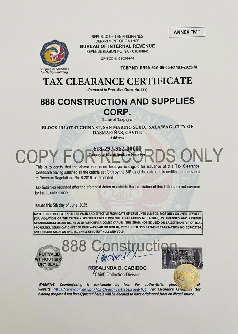 Tax Clearance